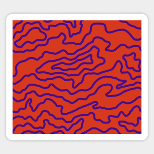 Drip Pattern - Vampire Red Sticker